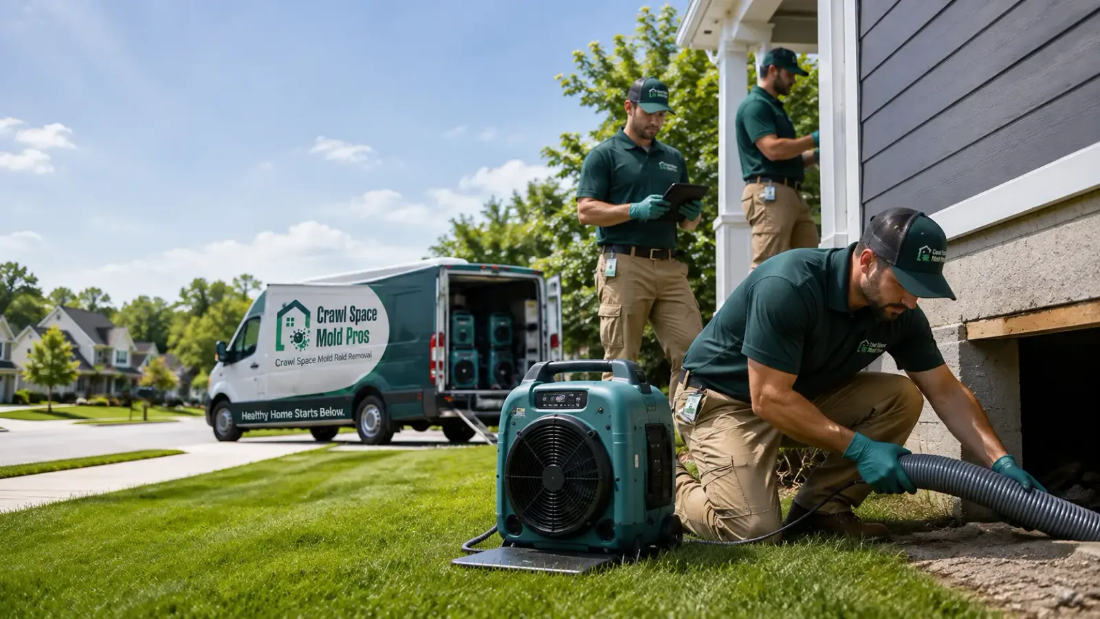 Crawl Space Mold Removal in Essex, CA